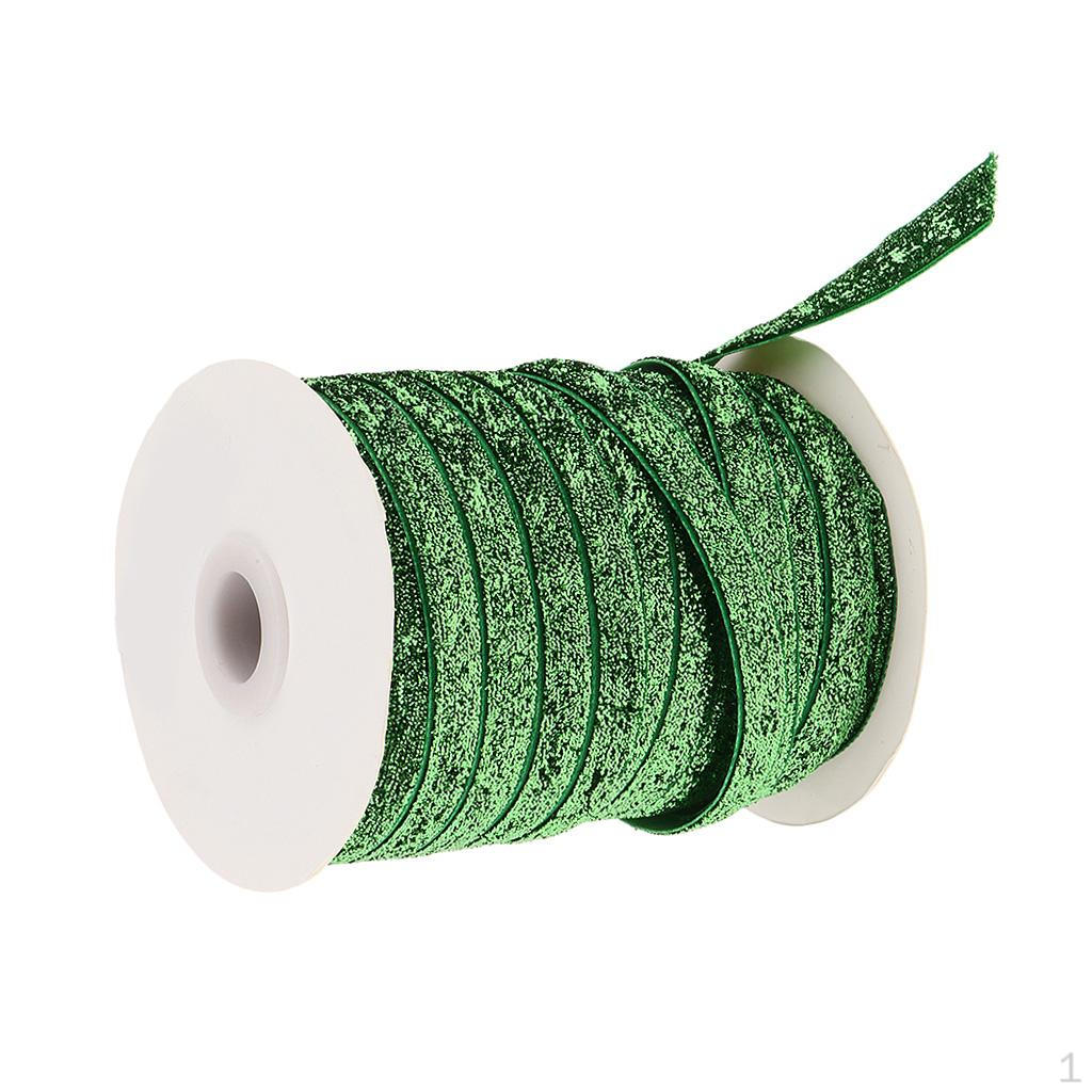 Блестящая бархатная лента 10, Торт, Декорация, Поделки, 49 ярдов green