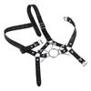 VaHppy Masks Gag Harness Nose Hooks SM  Bondage Cat Whisker Style Couple Sex Games Toys Cosplay Stainless Steel + Leather