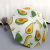 1pc Avocado Pattern Automatic Open 8-Rib Windproof Umbrella, Travel & Commuting, Suitable for All Seasons