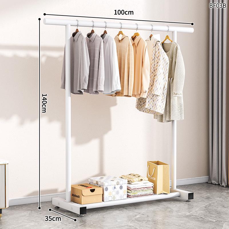 Faltbarer Einzelstangen-Kleiderständer für Zuhause oder Wohnheim