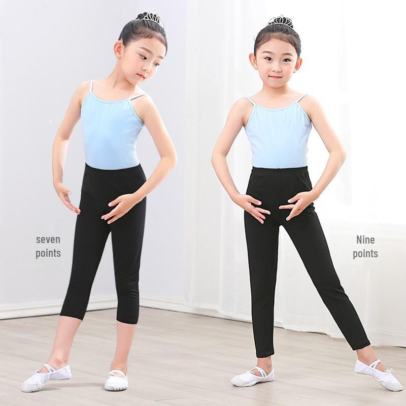 Children's Slim Fit Stretch Cotton Dance Practice Leggings