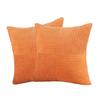 Corduroy Throw Cover - Color Design for Living Room Sofa Cushion