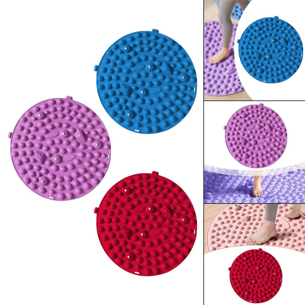 Portable Foot Massager Mat Feet Relaxation Pad Walking Acupressure Toe Plate for Home Use Women Men Compact Stress Relief