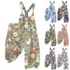 Dammode Tryck Vintage Jumpsuit (Ej justerbara remmar)