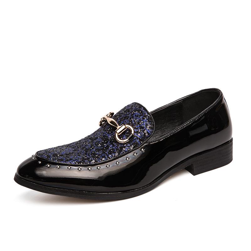 Hairstylist Men s British Pointed Toe Leather Loafers - Trendy Casual Versatile Driving Shoes 40