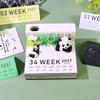 Time Piece 3D Desk Calendar 2027 Paper Carving Tear-away Design for Artistic Home Office Space