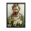 Poster Saint Joseph with Lilies Poster Saint Joseph with Lilies, 30X40 Cm, Unframed, Premium Canvas On Stretcher