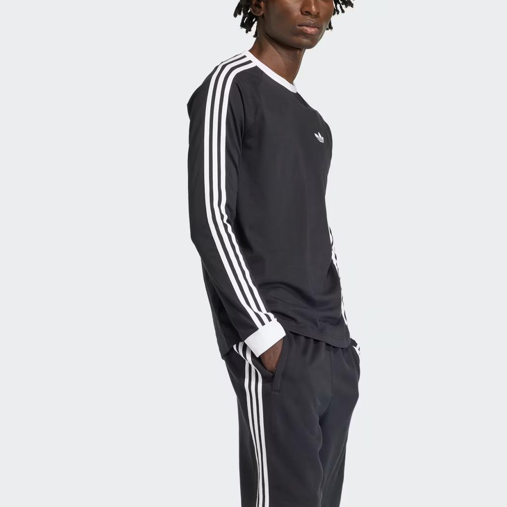 Adidas Originals 3-Stripes Crew Neck Long Sleeve T-Shirt Men Tops KE3546