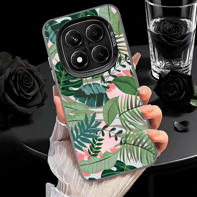 Summer Plants Green Leaf Soft Phone Case for Xiaomi Redmi Note 13 14 15 Pro Plus 12S 12 11S 11 11T 10S 10 Shockproof Cover Back