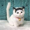 Fluffy Simulation Cat Plush Toy Creative Imitation Cat Plush Doll  Children Toys