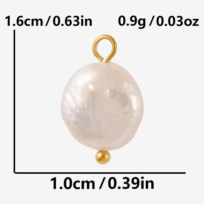 1pcs Irregular Geometric Round Square Real Natural Shell Pearl Charms For Jewelry Making Bulk Handmade Earrings Pendant Material