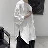 Men's Short-Sleeve Trendy Split T-Shirt, Versatile Loose Fit for Summer
