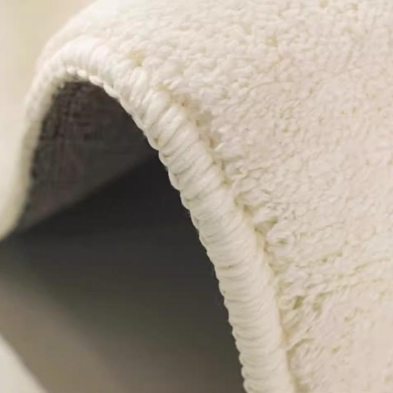 Fluffy Soft Lounge Floor Mat Thickend Plush Bedside Rug Cream Style Bedroom Decor Plush Irregular Shapes Carpets For Living Room