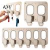 Tactical Style Keychain Holder Wall Mounted Key Hanger with Aircraft Seat Belt Buckle Design for Entryway, Functional Airplane Detachable Rack