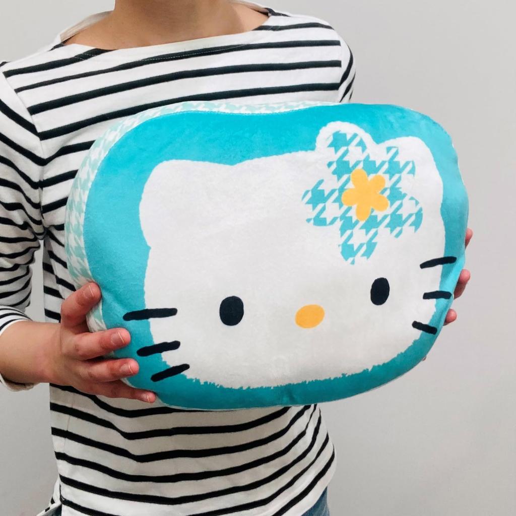 MORIPiLO Sanrio Hello Kitty Pute 32x23x10cm Karaktervarer Kroppspute Plysj Kaohana Grønn Morishita 4621607