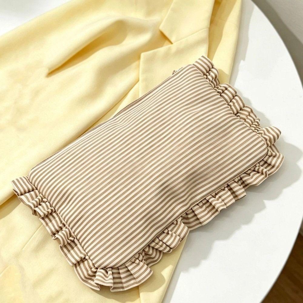 Striped Pattern Striped Pattern Cosmetic Bag Casual Make Up Organizer Travel Use