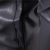Nueva Chaqueta de Cuero Solapa Hombres Chaqueta PU Cuello Ribeteado Cremallera Cárdigan Chaqueta de Color Sólido Cuero Hombres