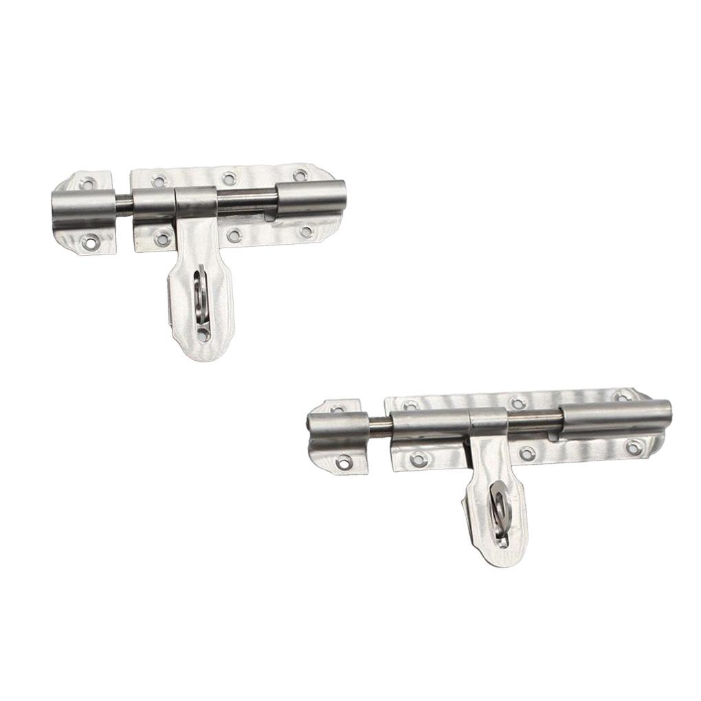 Latch Thickened Sliding Anti-theft Door Lock with Screws Children Security Room Punching Gate Bolt Pin Accessory