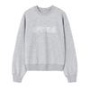 Qiu Shui Yi Ren Embroidered Lace Sequin Round Neck Sweatshirt