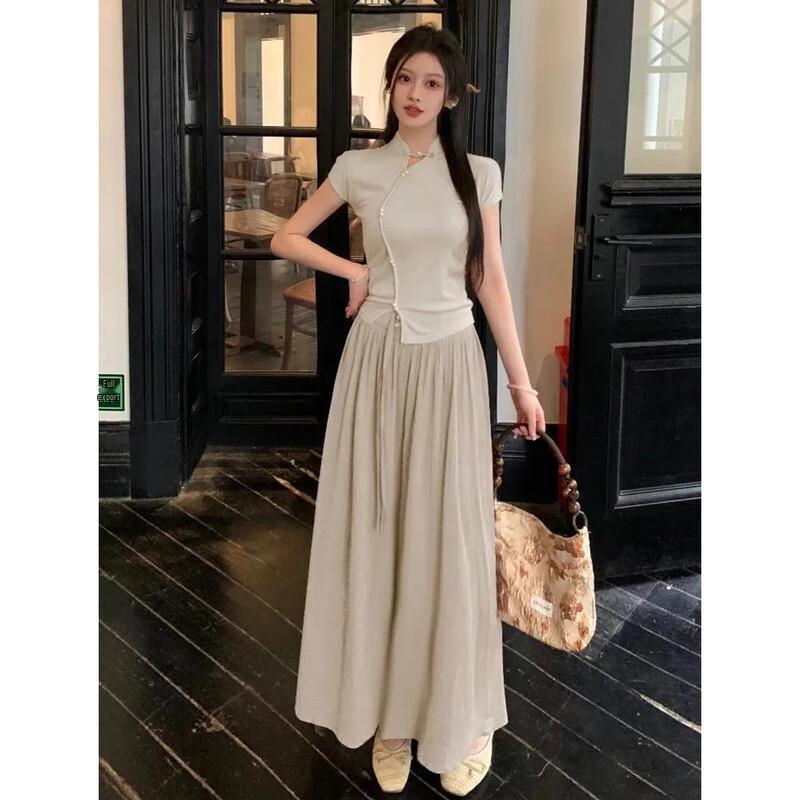 

JK&JS New Chinese Style Knit Short-Sleeve Top M