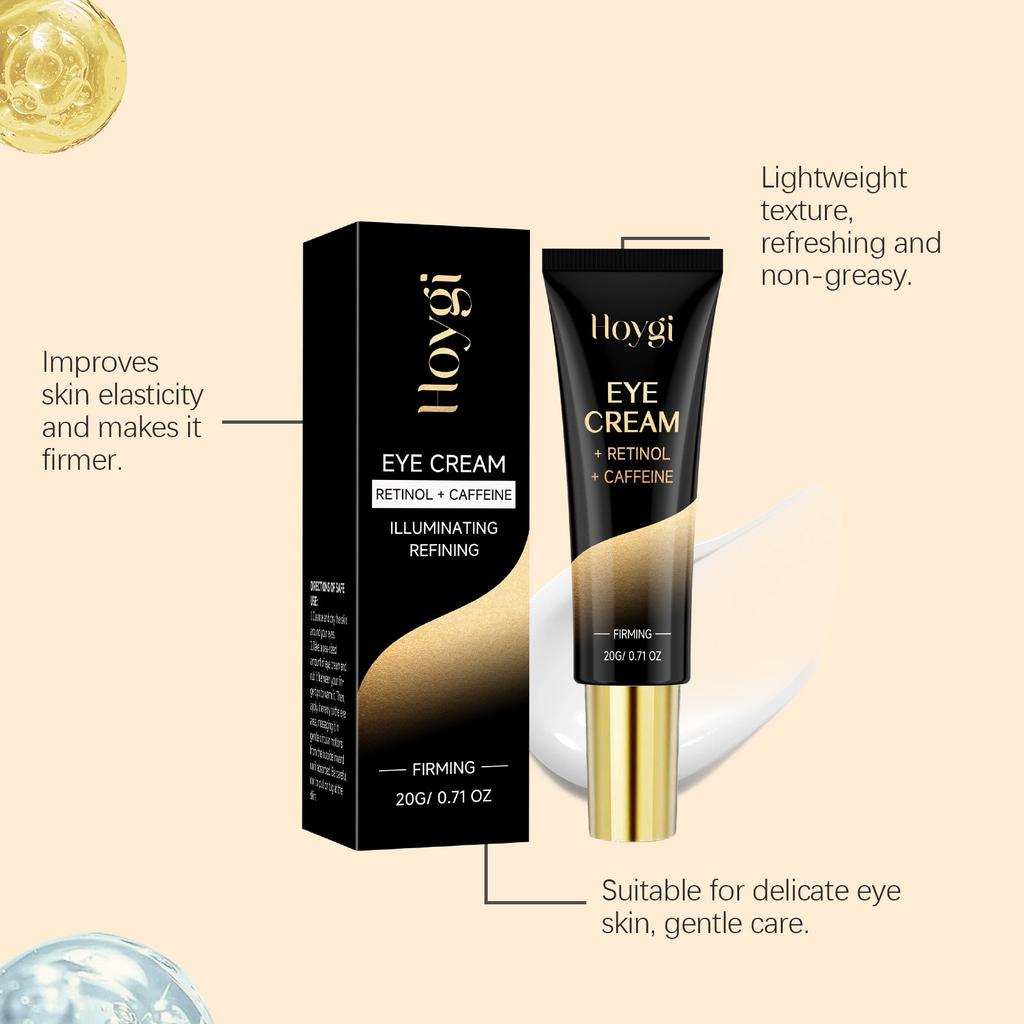 Retinol Augencreme Sanft Feuchtigkeitsspendend Feuchtigkeitsspendend Feine Linien Glatte Textur Tägliche Augenpflege für empfindliche Haut