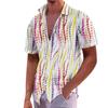 Hawaiian Shirt For Men, Men's Vintage Button Down Bowling Shirts Short Sleeve Summer Beach Shirt