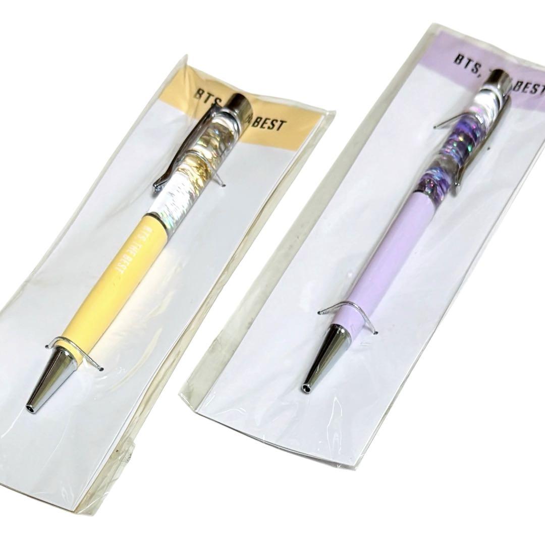 

[USED] BTS THE BEST Ballpoint Pen Purple Yellow Set of 2