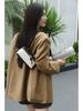2025 Women's Genuine Leather and Canvas Handbag - Fashionable and Simple Lunch Box Bag