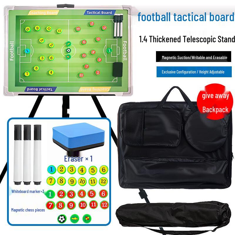 WEZHO Portable Magnetic Stand Tactical Board for Basketball and Soccer