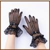 Lolita Summer Uv-Proof Driving Gloves Jk Mesh Fishnet Gloves Lace Full Finger Girls Lace  Gloves Hand Cosplay Gloves