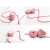 Delicate Jewelry Storage Container Unique Heart Shaped Jewelry Box with Velvet Interior for Rings Storage and Display