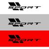 Zhizhong Car Sport Decal,16 Inch Vinyl Sticker Fit for All Cars Side (Matte Black)