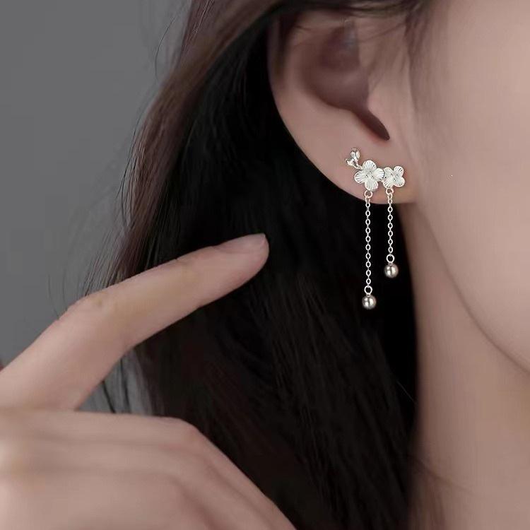 925 Sterling Silver Flower Stud Earrings - 2024 Hot-Selling High-End Women's Ear Jewelry