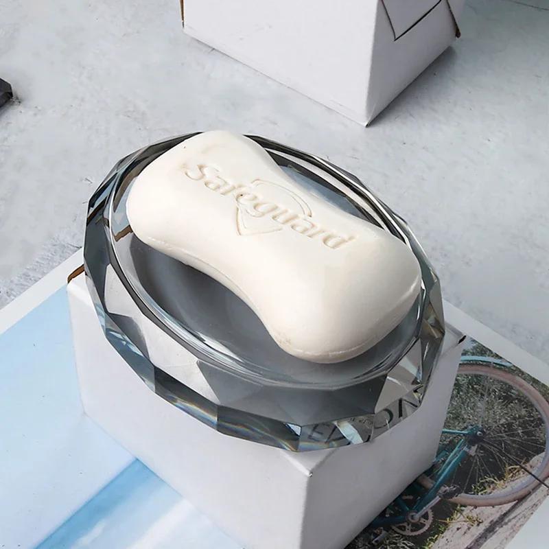 Crystal Lotion Bottle Soap Dish Tray Shampoo Shower Gel Bottles Home Bathroom Mouthwash Cups Toothbrush Holder Cotton Swab Boxes