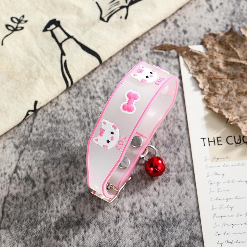 

Fluorescent Silicone Collar For Cats And Dogs Luminous Collar Pet Supplies Neck Ring Necklace Kitten Puppy Accessories
