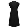 Women's Cotton Linen Color Loose Round Neck Short Sleeve Pockets Dress