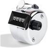 Glun 4-Digit Counter, Hand Steps Counter, Durable Metal Design Counter Use In Coaching, Knitting, Bids, & Steps Counting