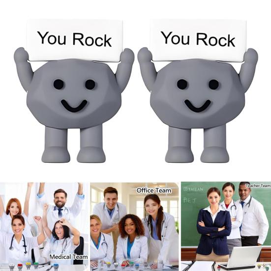 Kapesní objetí Motivační kámen s pozitivní kartičkou Emoční podpora Pryžová Mini Ozdoba You Rock Dekorace Inspirativní dárek