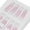 24 Pcs Removable Fake Nail Kit Fashionable Full Cover Artificial False Nails for Women