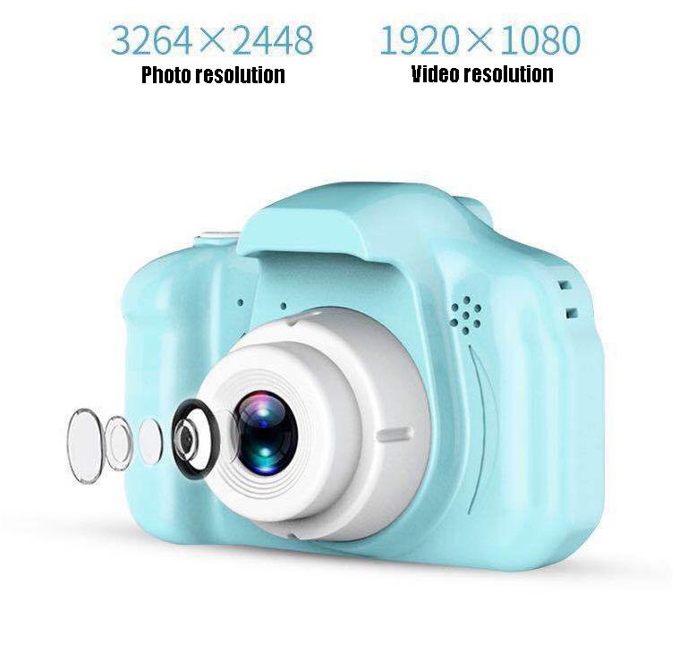 Kolip Kids Digital Video Camera, Mini Rechargeable Children Camera, Shockproof 8MP HD Toddler Cameras Child Camcorder