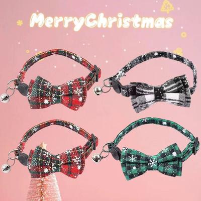 New Bow Cat Special Traction Rope Christmas Element Anti-break Free Adjustable Cat Walking Rope