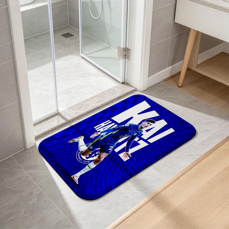 Kai Havertz Champion Flannel Kitchen Mat Christmas Soft Area Rug Non Slip Floor Carpet Home Decoration