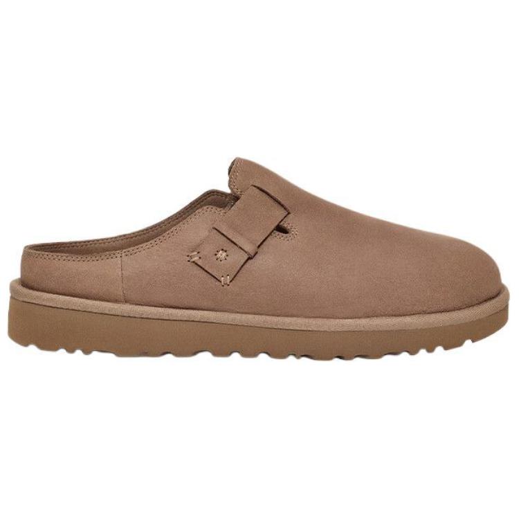 UGG Round Toe Slip-On Non-Slip Clog Slippers Men Slippers Brown 1166736-CRBO