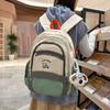 Color Block Backpack Women College Style Schoolbag Junior High School Student Backpack