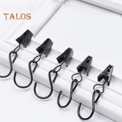 50 Pcs Curtain Hanging Clips Reusable Hold Curtain Windproof Sturdy Shower Curtains Hook Clips Household Stuffs