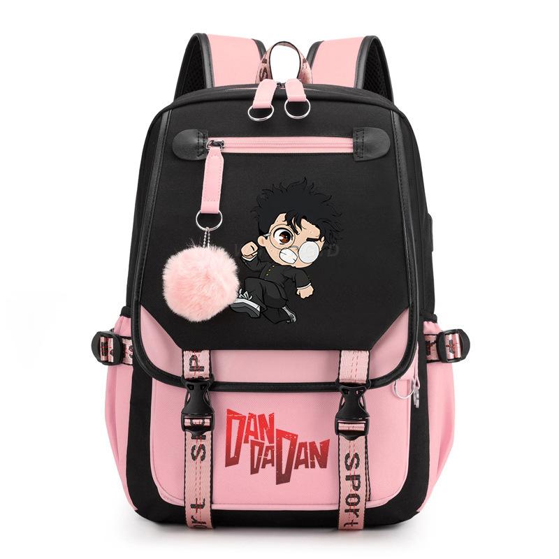 Bold Party Dandadan Surrounding Anime School Bag Fashion Male Female Versatile Elementary and Secondary School Student Lightweight Backpack