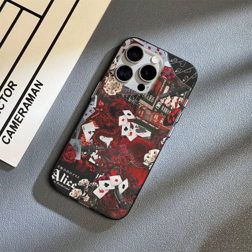 Alice In Borderland TV Suspense Soft Corrugated Transparent Phone Case For IPhone 17 15 16 11 12 13 14 Pro Max Plus Pro