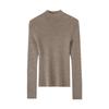Lekasha 100% Cashmere Half High Collar Sweater, 18 Gauge, 60-Count Fine Spun Yangtze Yarn