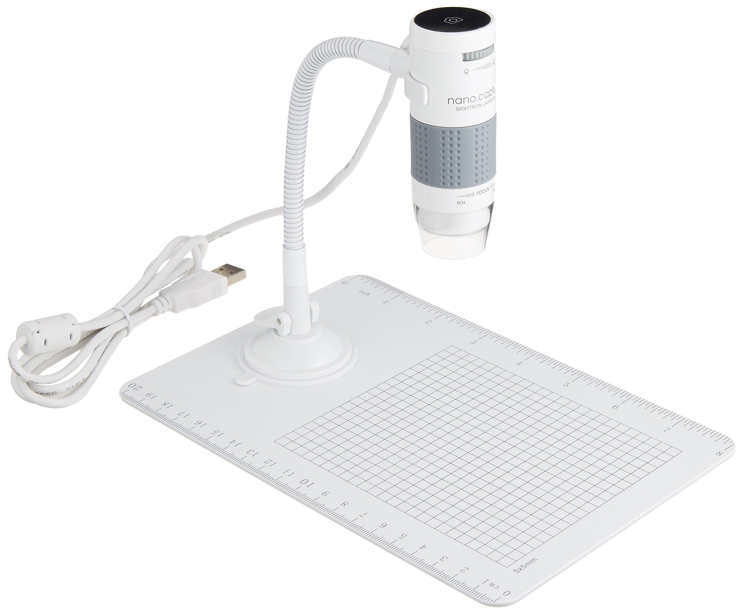 

SIGHTRON Japan SIGHTRON USB Microscope, 60x and 250x Magnification, Nano.Capture SP725S