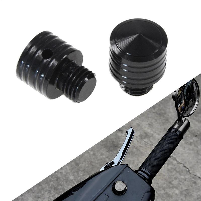 Universal M10 Motorcycle Side Mirror Adapter Screw 2pcs Bike Rear View Mirror Adapter Clockwise Bolt Thread Changing Parts